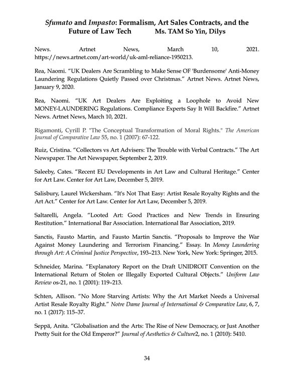 TAM So Yin, Dilys_Sfumato and Impasto_ Formalism, Art Sales Contracts, and the Future of Law Tech34